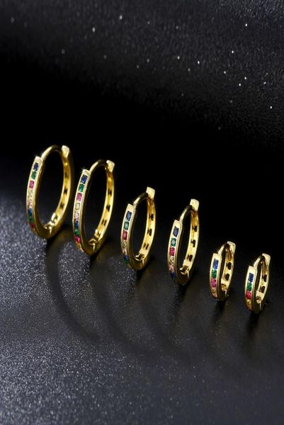 

womens stud earrings crystal jewelry row ear buckle diamond large medium small gold silver plated8722276, Golden;silver