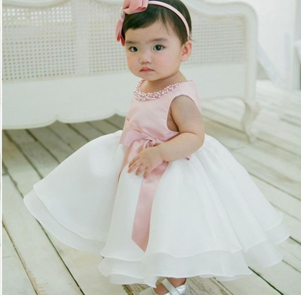 

newborn baby girl 1st birthday outfits little bridresmaid wedding gown kids frock designs girls christmas dress baby tutu dress dk9365555, White;black