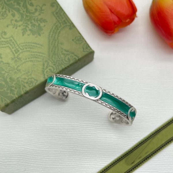 

fashion style bracelets women bangle wristband cuff chain designer letter jewelry 18k gold plated stainless steel wedding lovers gift bracel, Black