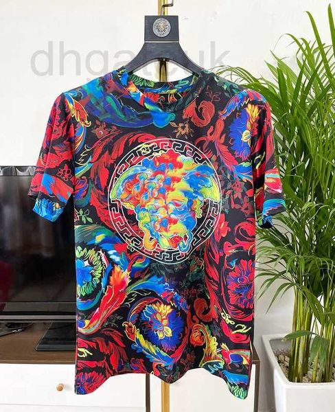 

men's t-shirts designer 2023 spring and summer new trend digital printing youth popular casual men's short-sleeved t-shirt 6bhp, White;black