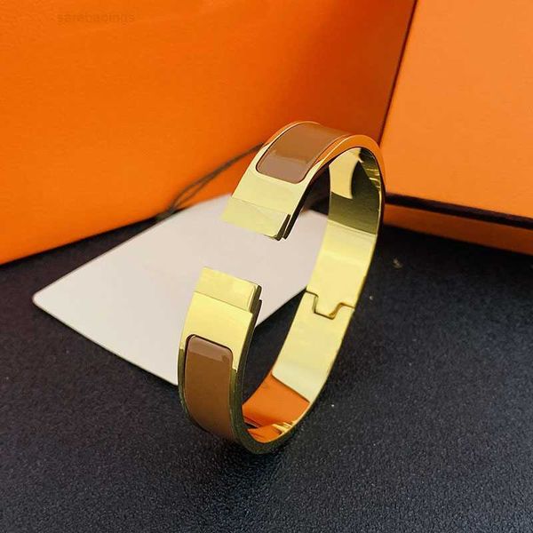 

bracelet luxury brand her max screw bracelet h designer bangles enamel jewelry clic plated 14 k gold bracelets for women couple love bangle, Black