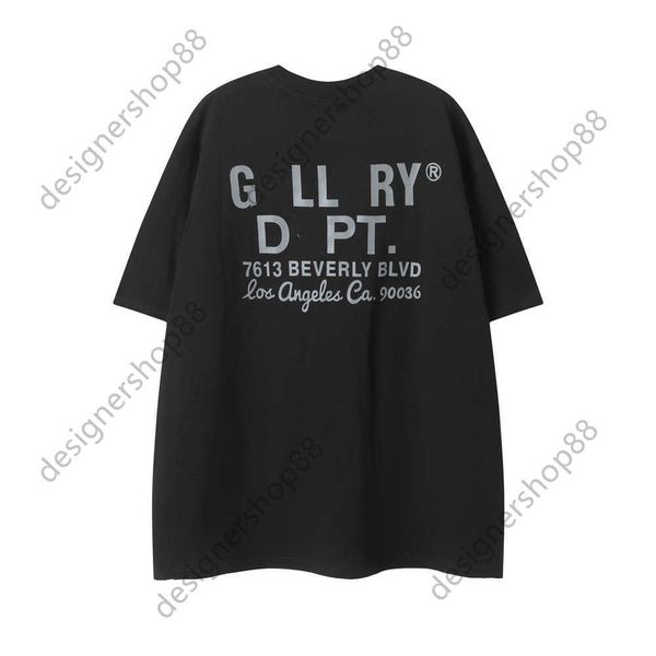 

men's t-shirts fashion brand designer gellary dapt letter printing short sleeve summer men's and women's pullover t-shirt cot, White;black