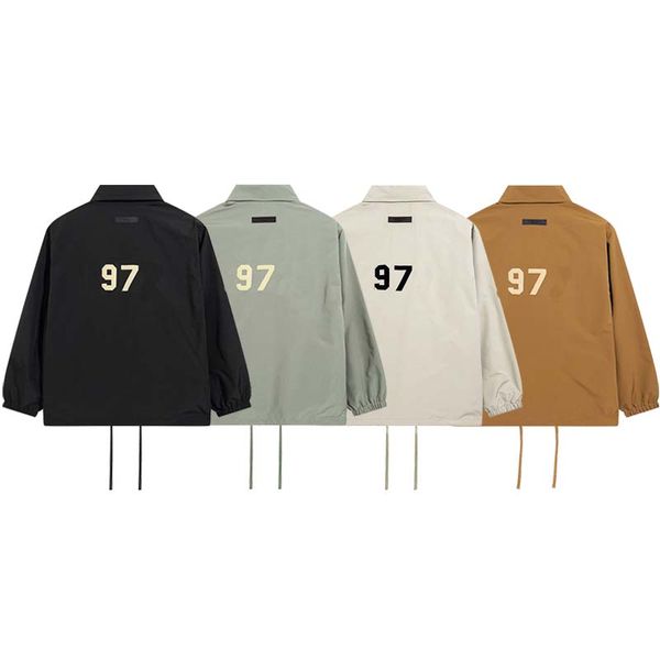 

designer digital print coat coach jacket trench coat black beige almond matcha green brown s~xl, Black;brown
