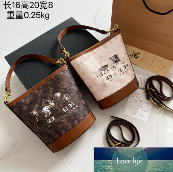 

elegant classic casual all-match commuter bags simple portable shoulder crossbody bucket bag european and american fashion