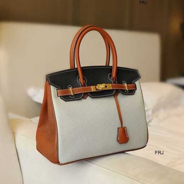 

designer bags birkins handbags h ermes womens real leather layer platinum large capacity one shoulder portable sof have logo frj