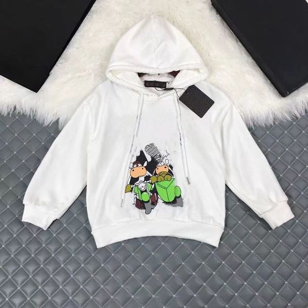 

In Stock 2-9 Years Children's Clothing Sets BABY Boys Girls Garment Autumn Winter Pattern Designer Sweater Suit Kids Coat, White