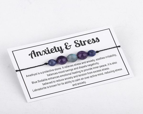 

handmade amethyst anxiety bracelet flash stone beaded wax rope bracelet couple jewelry friendship spiritual gift5598795, Golden;silver