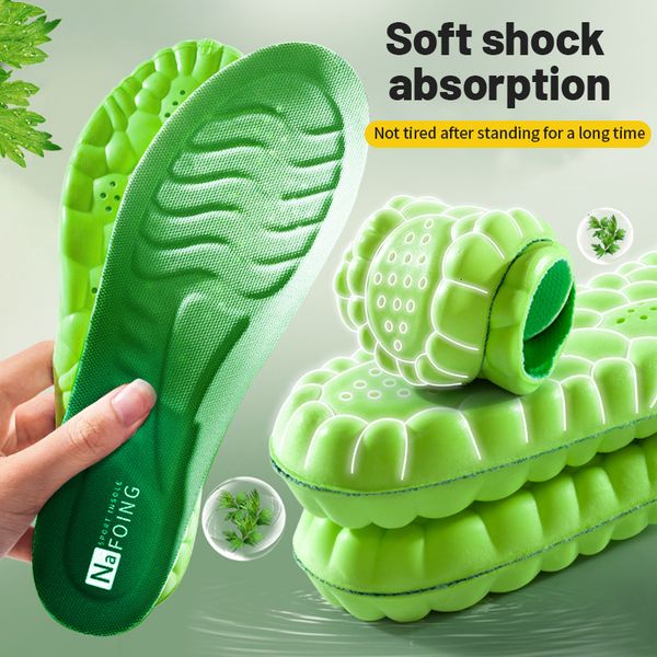 

shoe parts accessories comfort elastomeric sport breathable insoles for shoes sole rubber cushion running shock-absorbant deodorization soft, White;pink