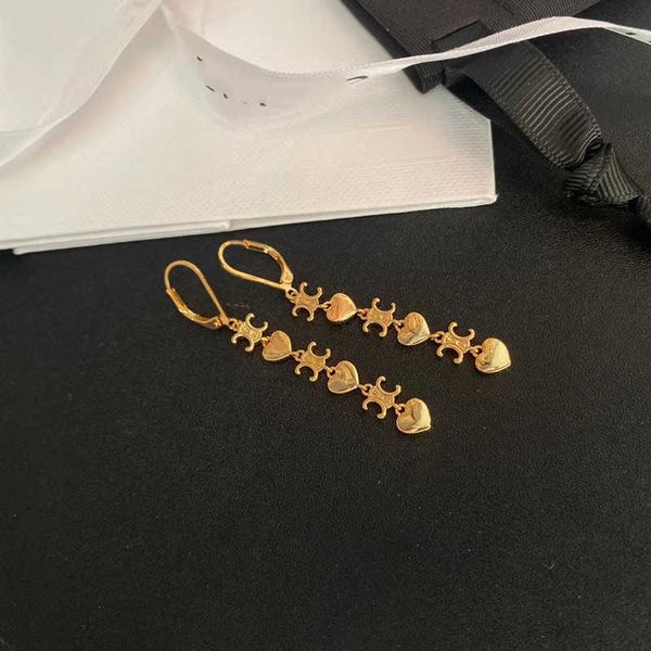 

love necklace bracelet female three heart triumphal arch plated true gold chain bar earrings earstuds, Silver