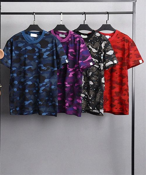 

designer mens shark t shirt womens camouflage print short sleeves cotton young students tees asian size m-xxxl, White;black