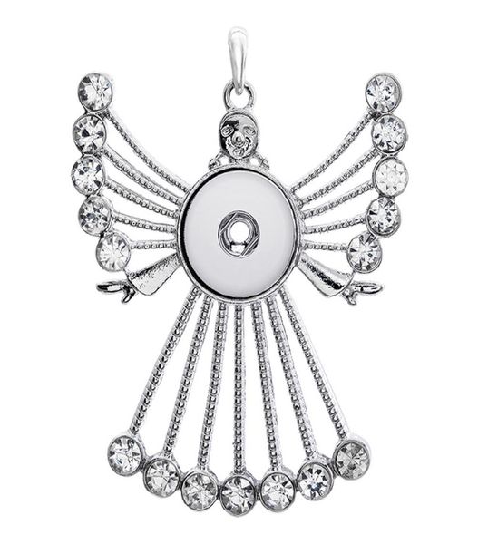 

whole snap necklaces pendants fashion rhinestone crystal statement women necklace fit rivca sanp button jewelry9301587, Silver