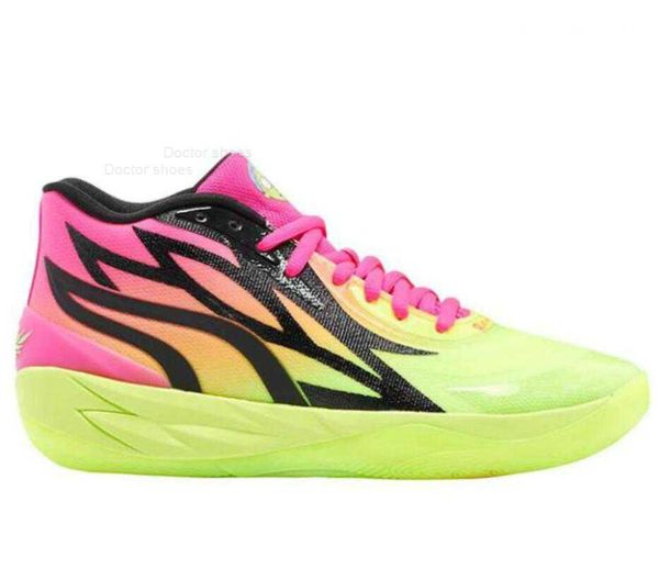 

kids lamelo ball mb2 rick morty men basketball shoes sneakers for sale slime grade school sport shoe online shop us4.5-us12 mb.01 a2
