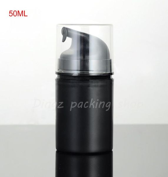

(40pcs/lot)50ml empty bck vacuum emulsion pump bottle 50g airless pump cosmetics bottles , lotion container with airless pump3981124