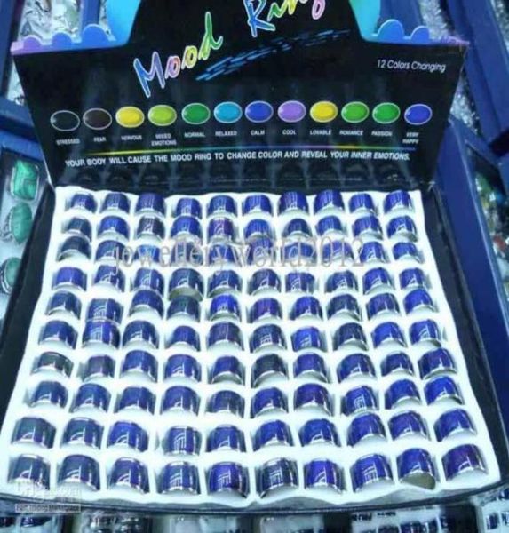 

mood ring color changing tempreture emotion stainless steel rings 3mm 4mm 6mm 8mm 10mm 100pcslot51784635511783, Silver