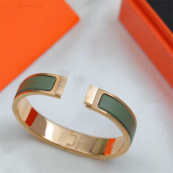 

bracelet luxury brand her max luxury plated gold for women letters h bangle golden valentine s day gifts enamelled simple versatile ladies d, Black