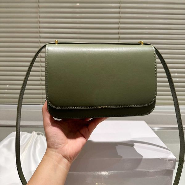 

leather luxury designer bags lady underarm tote plain square shoulder crossbody cover simple style wallets women purses 230715