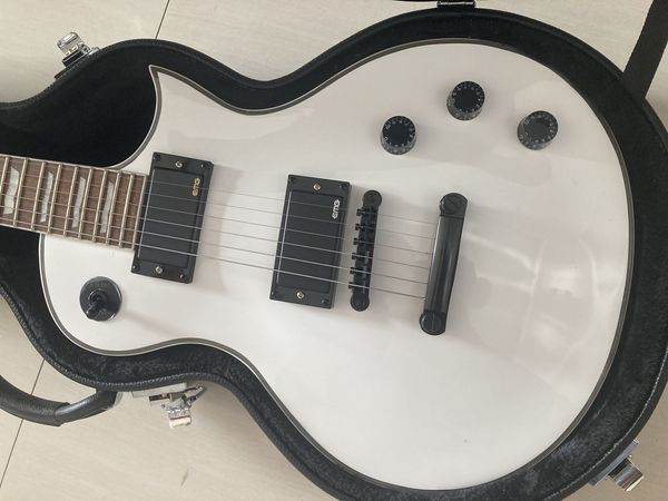 

factory active pickup custom white electric guitar with beautiful sound