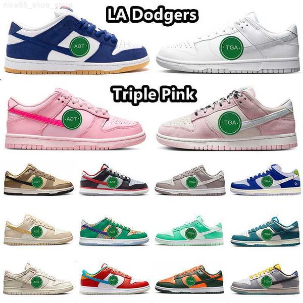 

designer sb lows running shoes triple pink foam low moon fossil la dodgers pure platinum light orewood brown industrial blue active fuchsia, Black