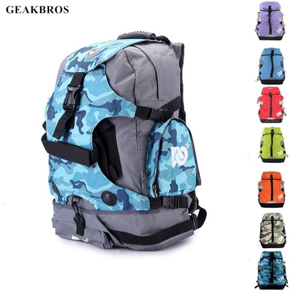 

duffel bags 2 size roller skates backpack men inline skating shoes boots carry bag kid ice storage knapsack outdoor sports 230710