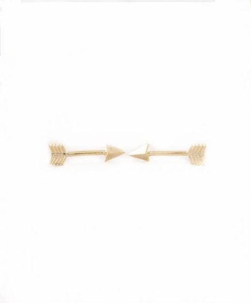 

the latest elements arrow studs earrings gold silver stud earrings for women whole4482314, Golden;silver