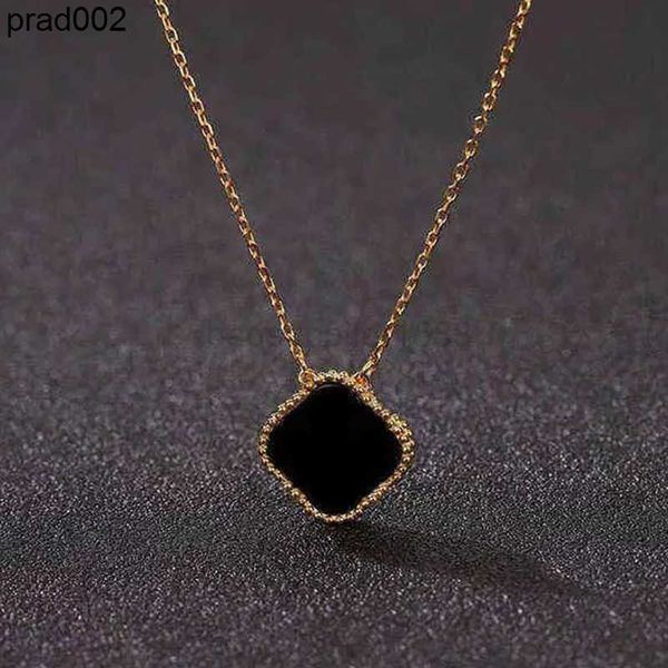

luxury designer necklace womens fashion 15mm flowers four-leaf clover cleef pendant necklace jewelry for neck gold chain necklaces, Silver