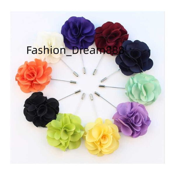 

mens lapel pin custom designer brooches and pins fashionable wedding corsage flower, Gray