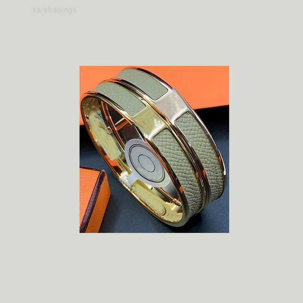 

designer bracelet luxury brand her max leather bangle bracelet for titanium stainless steel bangles cuff bracelets minimalist classic wristb, Black