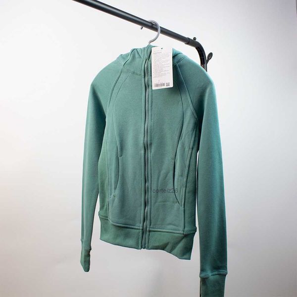 

lululemens new yoga clothes scuba women's leisure sports hoodie sweater autumn winter plush thickened zipper coat jacket 11 ifx1, Black;brown