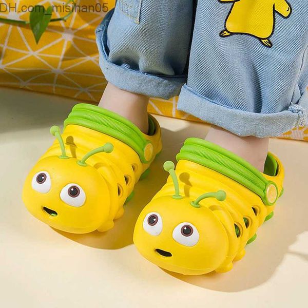 

sandals children's sandals summer cartoon caterpillar children's toddler boys and girls' soft sole lightweight shoes anti sli, Black;red