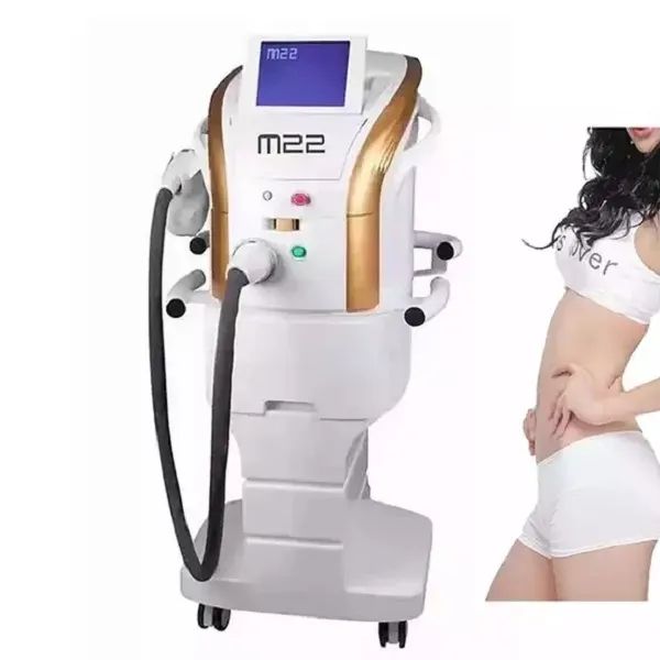 

2023 m22 ipl opt machine rf aesthetic laser hair remove freckle removal e-light skin rejuvenation machine multiapplication, Black