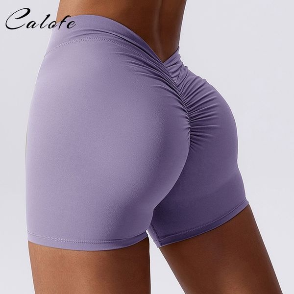 

women's shorts v back yoga shorts for women workout gym shorts scrunch butt sport short nylon fitness tights cycling shorts activewear, White;black