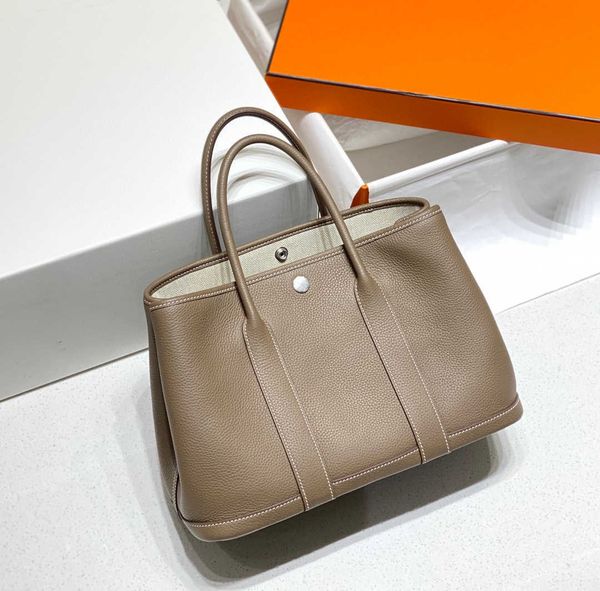 

garden party bags designer genuine high order leather women's bag garden one shoulder crossbody tote cowhide handbag large capacity sho