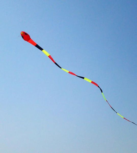 

3d 40meters stunt huge red hand snake power sport kite outdoor toy 2930663