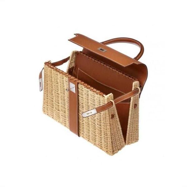

original luxury designer tote bags h home kelys online store family women's bag new bamboo woven handbag single shoulder crossbody have