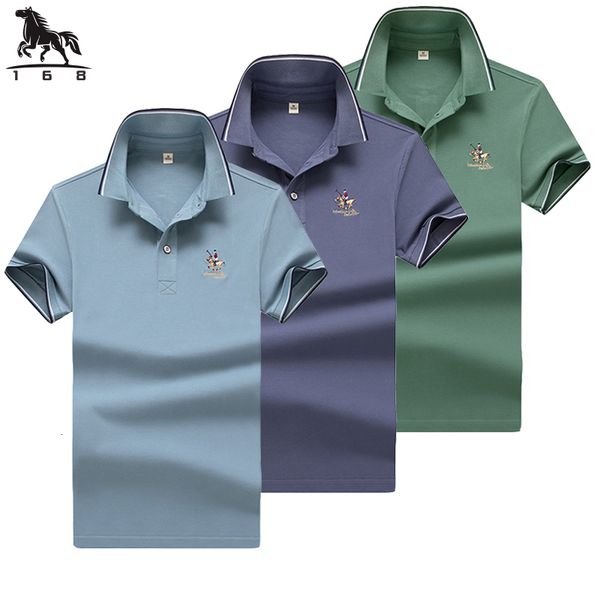 

men's polos polo shirt men summer men's short-sleeved polo shirt solid color cotton mens business casual polo shirt 831 230710, White;black