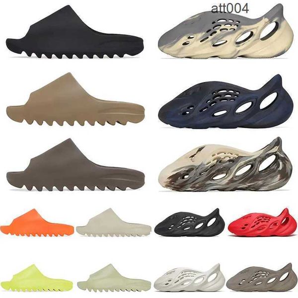 

2023 summer slippers men women onyx ochre pure runner mx cream clay moon grey yezzies yeezies slide shoes white rock sage desert sand outdoo, Black