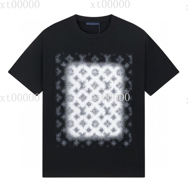 

23ss designer letter printed t shirts tee sweatshirt fashion high street short sleeves summer casual t-shirt breathable men women crew neck, Black;brown