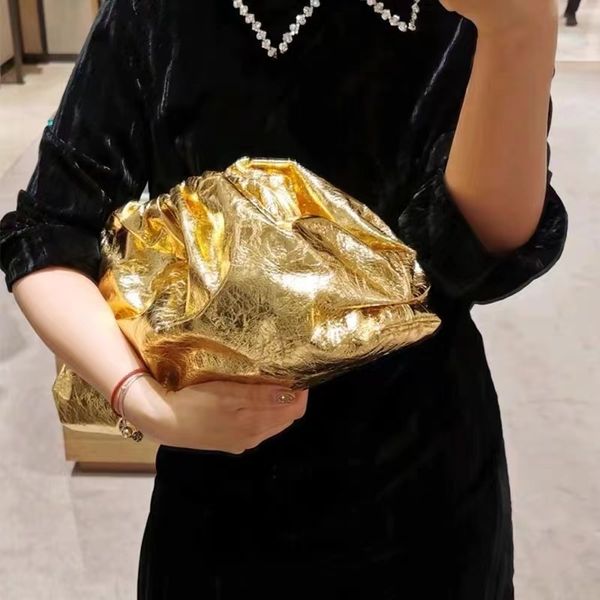 

evening bags luxury women s bag fashion folding cloud soft leather messenger one shoulder grab leisure dumpling 230711