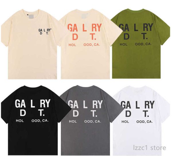 

men's t-shirts galleryes depts designer summer gallary shirt alphabet printed star same round neck short sleeve t-shirt for men and wom, White;black