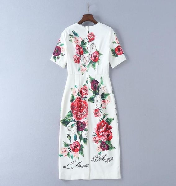 

727 xl 2020 summer crew neck short sleeve flora print white fashion womens clothes sh4688275, White;black