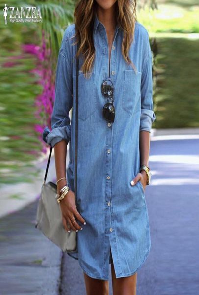 

denim dress women mini jeans vestidos buttons down short dresses 2020 summer sundress beach party tunic robe femme1854324, Black;gray