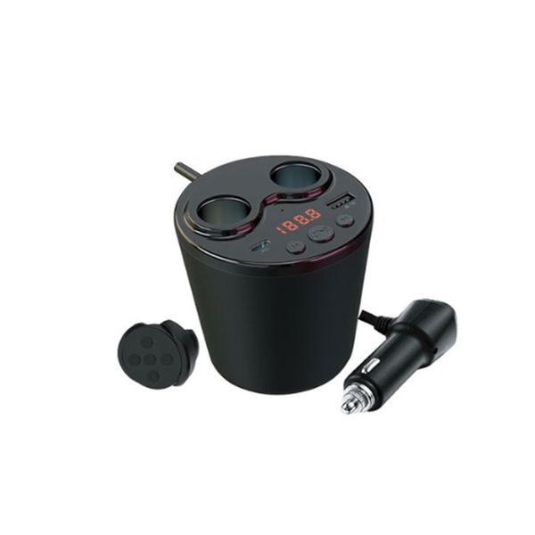 

car bluetooth mp3 player car fm transmitter u disk tf card audio player fast charger dual cigarette lighter power adapter kit