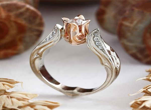 

heart cz ring wedding bands zircon jewelry women engagement rings8674311, Silver