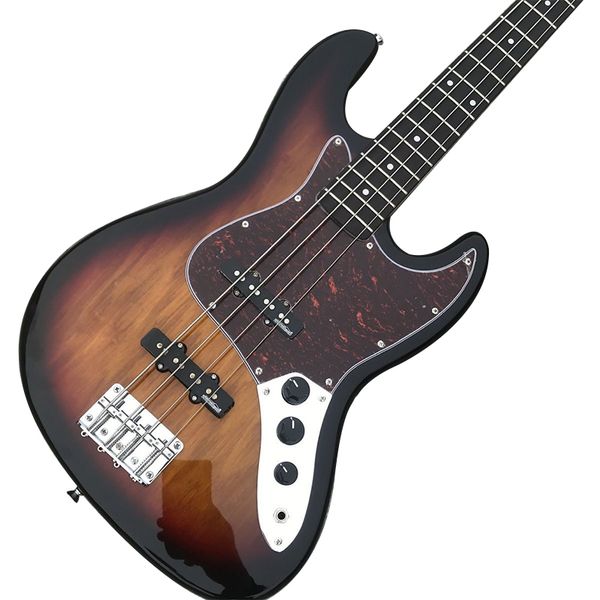 

soft tone girl akiyama sunset color electric bass left hand electric guitar