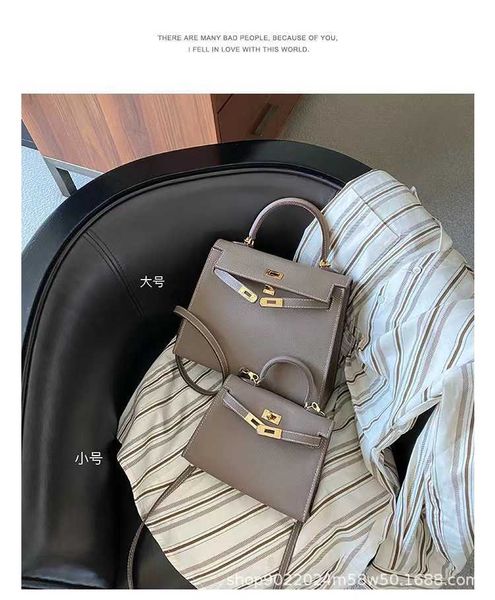 

designer hemrres tote bag 2023 new fashion high sense kelys bag women's second generation mini portable small versatile messenger