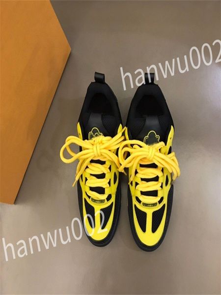 

luxury designer flat sneaker trainer casual shoes leather white letter overlays fashion platform mens womens low sneakers rd230601, Black