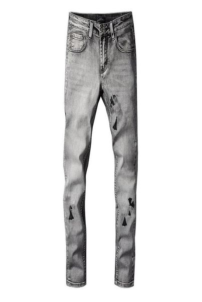 

new arrival mens designer jeans vintage fold panelled style hole fashion mens jeans slim motorcycle biker causal mens hip hop pant9167370, Blue