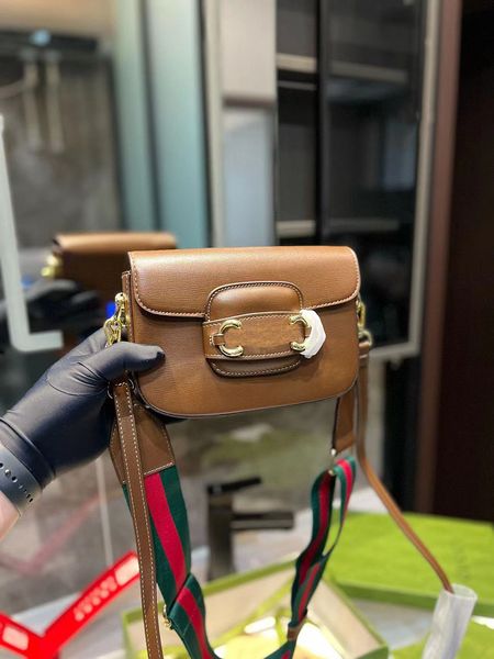 

7a designer bag shoulder bag saddle vintage retro classic print genuine leather messenger handbags crossbody vintage handbag purse 2 sizes m