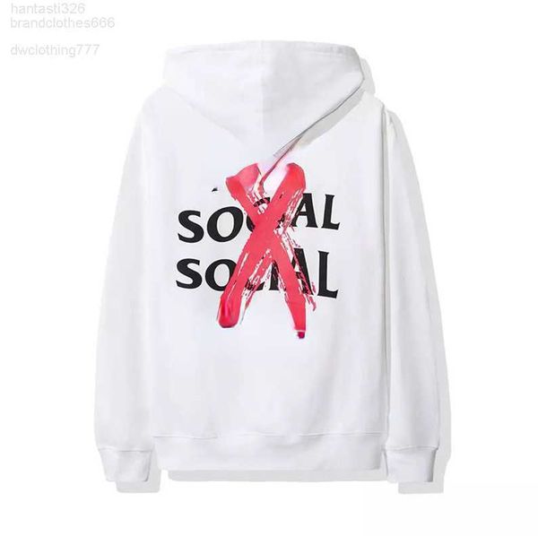 

2023 men t shirt new hips hop brand assc hoodie cross powder plush loose pullover jacket loose design22ss, Black
