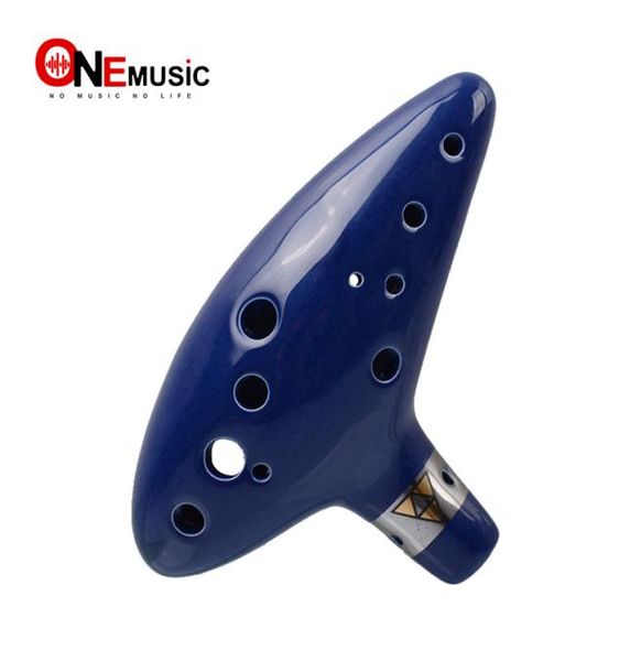 

12 holes ocarina legend of zelda alto c flute occarina taps blue ceramicclay stl orcarina inspired of time musical instrument1540377